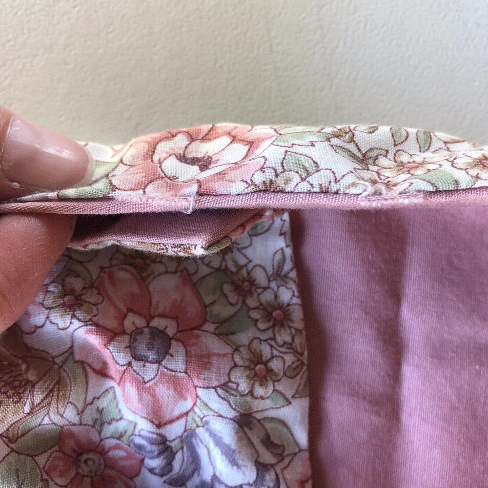 VTG Marsha Originals Women's Floral Wrap Skirt Sz Med 8-10 Cotton Made In USA - Picture 5 of 8